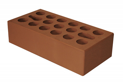 Облицовочный пустотелый, М-150, 120x250x65, красный