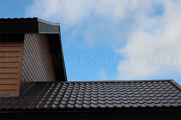 Металлочерепица Гранд Лайн с покрытием Сатин - фото крыши