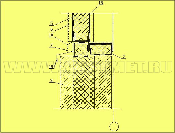 Стены с облицовкой из оцинкованных стальных профлистов