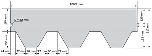 Схема битумной черепицы Sota