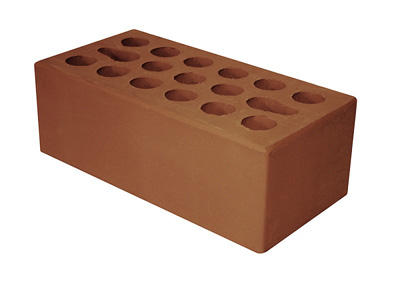 Облицовочный пустотелый, М-150, 120x250x88, красный
