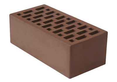 Облицовочный пустотелый, М-150, 120x250x88, красный