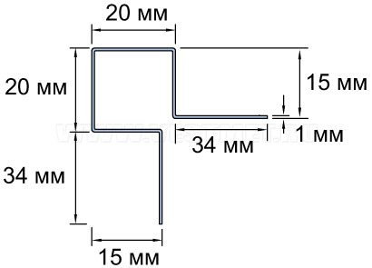 Внешний угловой  профиль