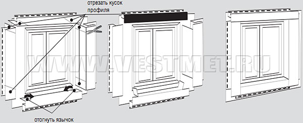 Отделка проемов околооконным профилем VINYLON