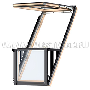 Мансардное окно-балкон VELUX CABRIO® GDL