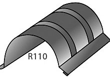 Конек полукруглый R110