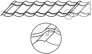 Металлочерепица Стинержи СуперМонтеррей - чертеж