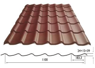 Металлочерепица Векман Тип 4-1100