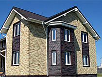 Фото домов с отделкой фасада панелями Nailite