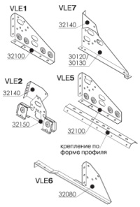 Крепления сетевых снегозадержателей