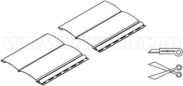 Инструкция по разделке торцов и схема сборки при соединении листа сайдинга внахлест