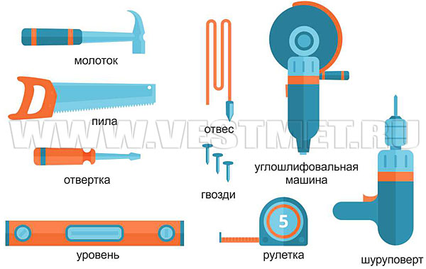 Инструменты для монтажа сайдинга