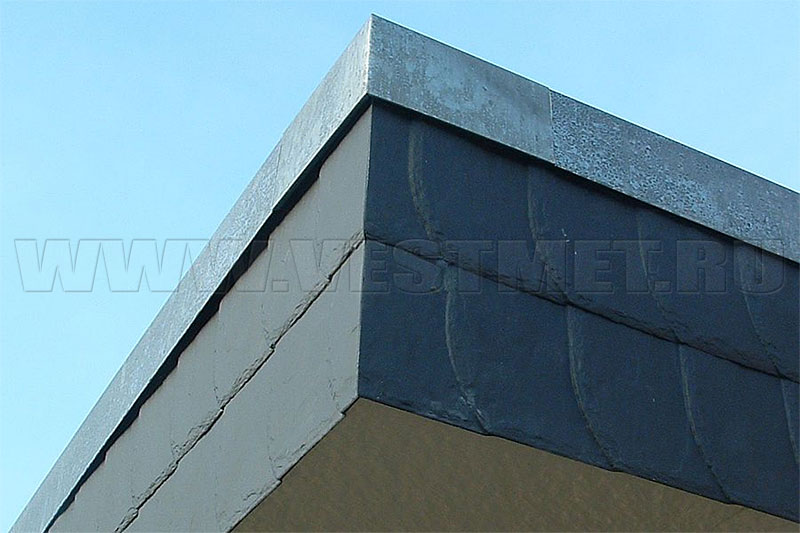 Фото 2 - фасад с отделкой панелями Цирер, Фасадный сланец, цвет Антрацит